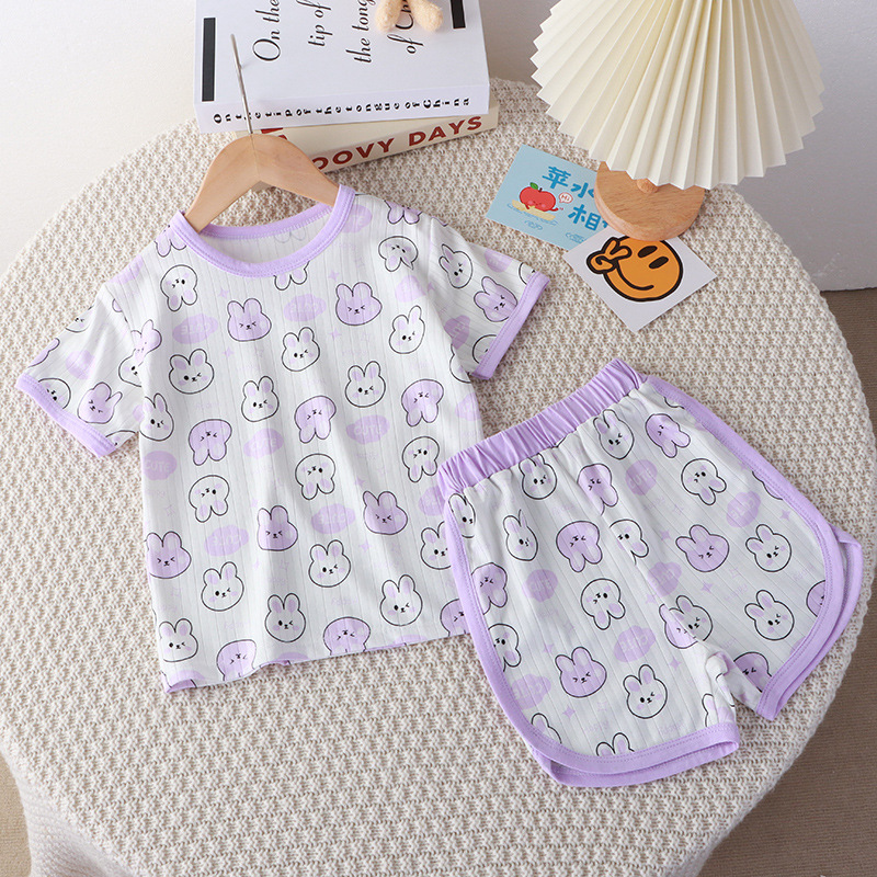 Full printed purple rabbit