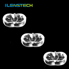 云之光 3030 单颗花生米透镜70*145度LED透镜21*16毫米路灯透镜YF