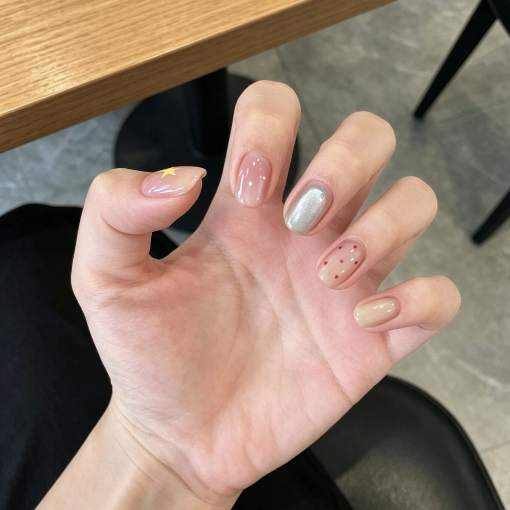 Ambiente dulce, polvo helado, uñas de ojo de gato, nuevas pegatinas de uñas de alta calidad, uñas postizas, uñas de uñas hechas a mano, uñas