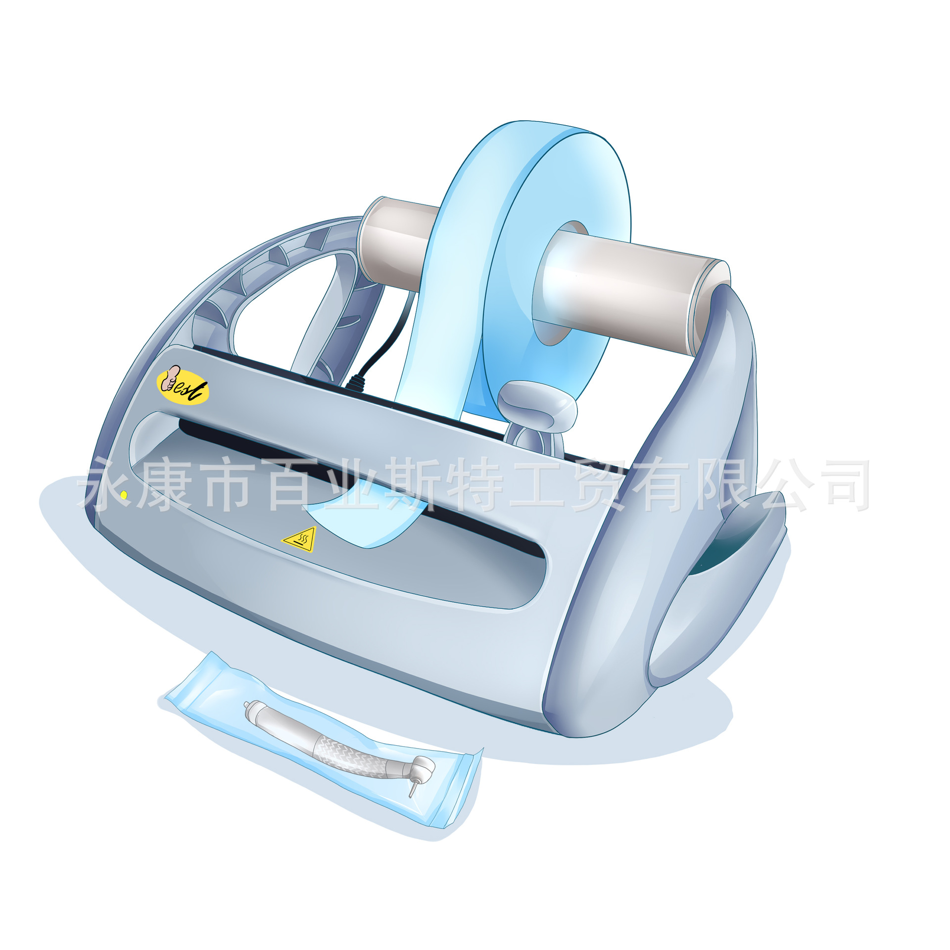 牙科封口机  医用  口腔  消毒袋封口机 可悬挂墙上封口机 乳白色