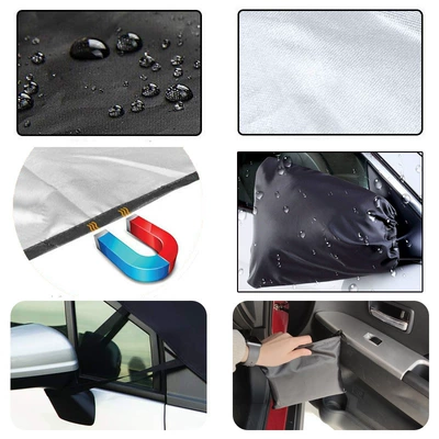 fabric sun and snow cover — Car snow shield