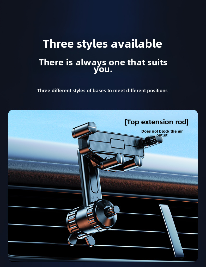 Auto handy halter halterung air outlet auto verlängerung stange haken halterung auto navigation handy halterung spezielle_voghion.com