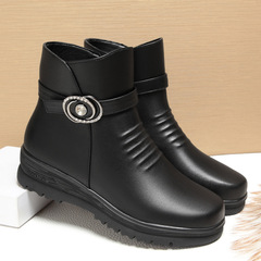 Collection of Aged and Middle-Aged Mother's Shoes for Autumn and Winter - Cotton Slippers