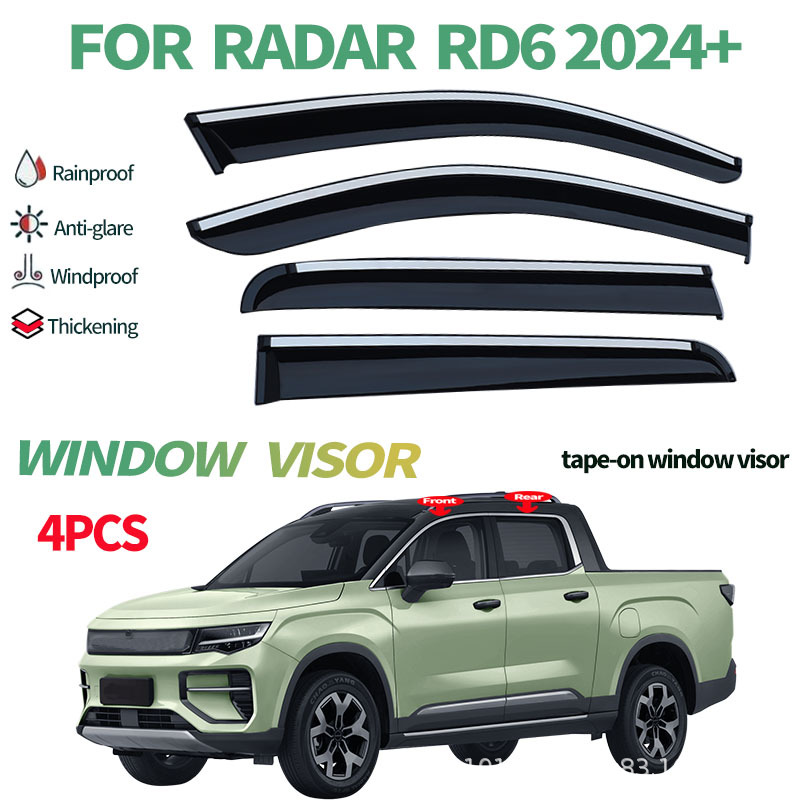 Cross-Border Applicable Radar Radar Rd6 Window Visor for Sun and Rain Protection Rd6 Window Visor