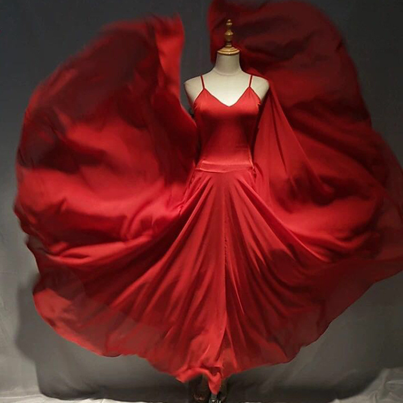 Double -layer chiffon 720 degrees large double -body double -layer…