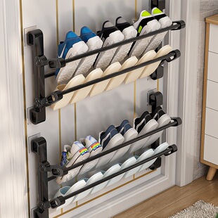 Wholesale shoe racks for household doors with small narrow multi-layer new 2025 door rear storage wall-mounted small shoes