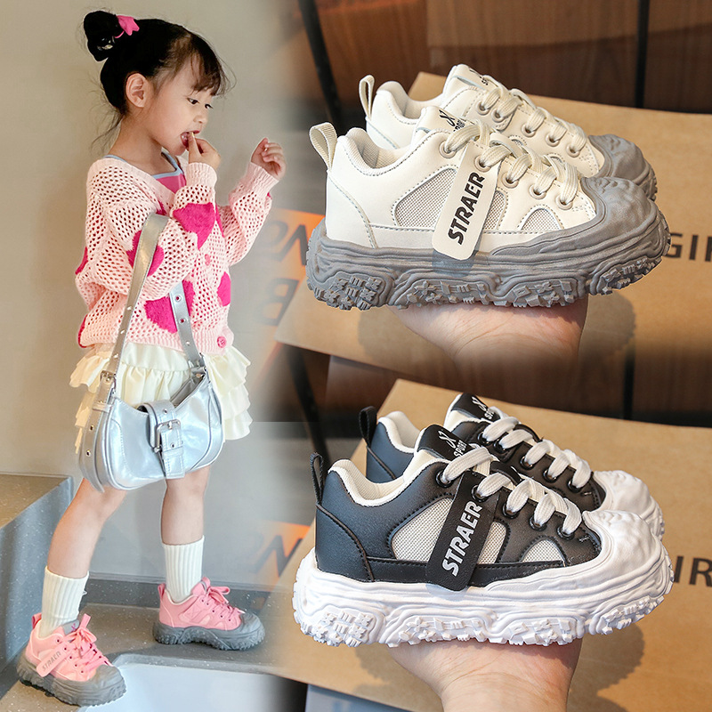 Children's breathable casual white sneakers for men and women for…