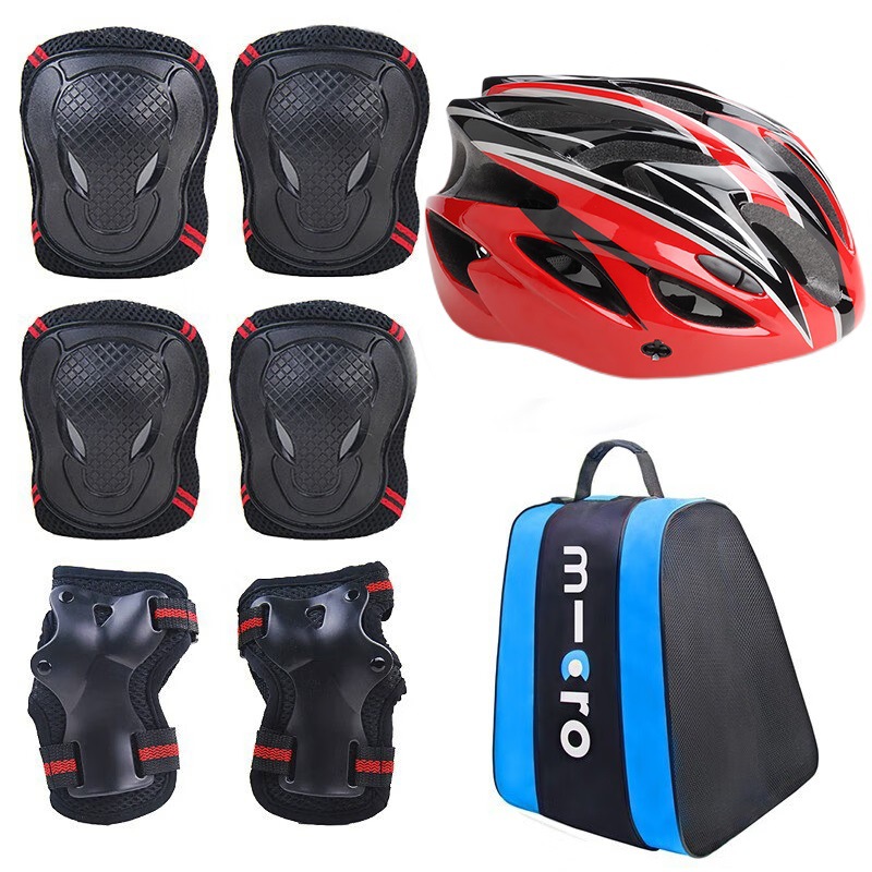 Adultos niños patinaje sobre ruedas equipo de protección patineta patines patinaje deportes equipo de protección rodilleras coderas muñeca traje