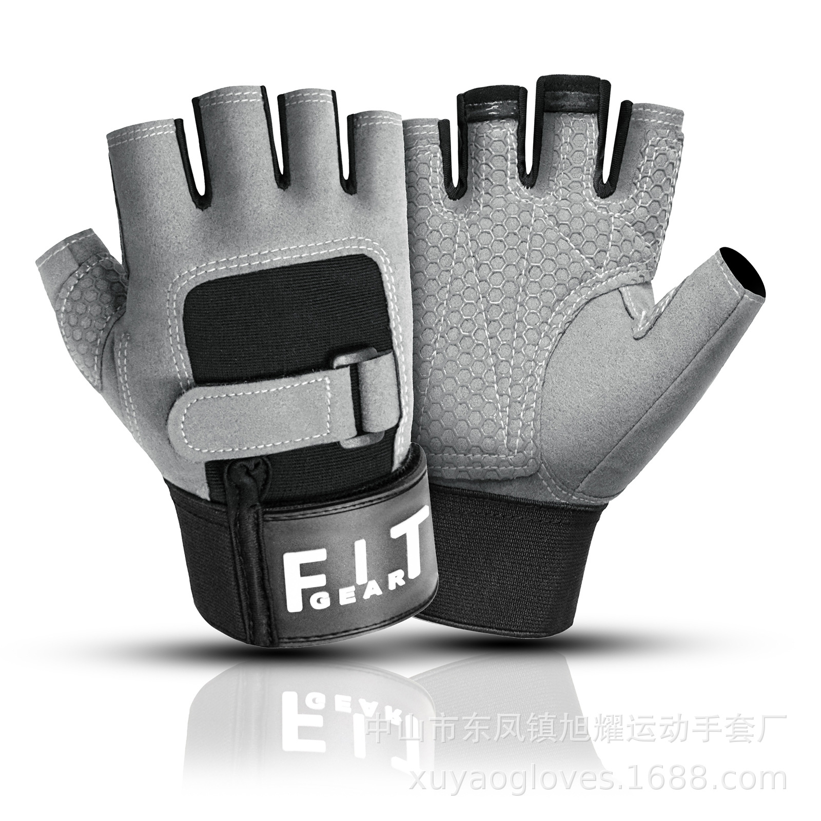 Venta al por mayor deportes al aire libre bicicleta de montaña fitness ciclismo resistente al desgaste antideslizante transpirable medio dedo guantes de entrenamiento táctico