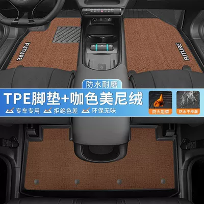 Universal Foot Pad Pad TPE Enclosed 25 Original - coffee-color-double-layer-tpe-high-end-minnie-velvet-24-25-byd-dolphin-rice-grain-pattern