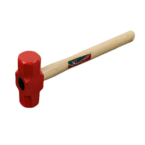【Factory Supply】Wood Handle Stone Working Octagon Hammer Wood Iron Hammer Iron Mallet Square Head Wood Handle Octagon Hammer