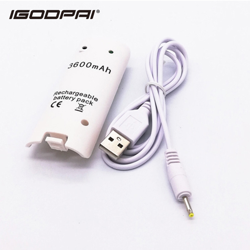 Factory direct for Nintendo wii somatosensory game handle standard capacity 3600mAh external rechargeable battery wholesale