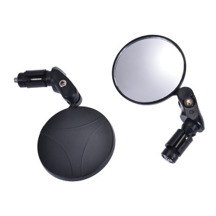 Mountain bike flat safety mirror bicycle reflective handle blocking rearview mirror bicycle reversing rearview mirror wide angle flat mirror