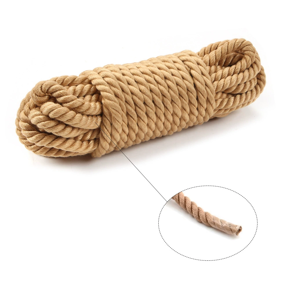 Петля бондажная верёвка 10 м лен/хлопок, мягкая braided tie rope для ограничений взрослых