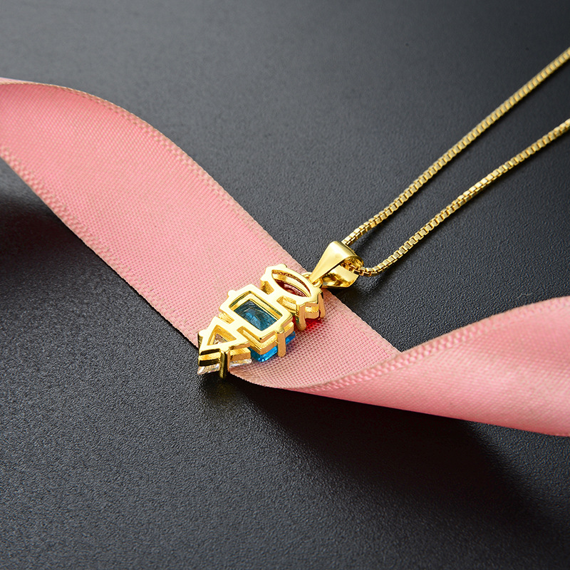 Transfronterizo nuevo europeo y americano exagerado moda colgante s925 plata esterlina personalizada clavícula cadena collar mujeres joyería de plata al por mayor