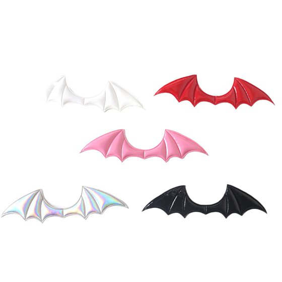 Halloween Leather Demon Bat Wings Costume Vampire Hairpin Ornament Handmade DIY Ornament Accessories