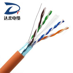 达柔牌超五类六类工业网线 STP CAT5E 4*2*26AWG 阻燃屏蔽 双绞-阿里巴巴