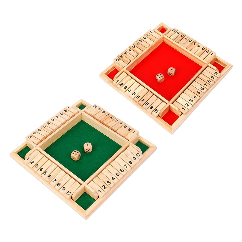 Cecpc Party Interactive Puzzle Wine Ling Toy Board Game Card Cuatro lados Digital Flip Accesorios para juegos de bebida