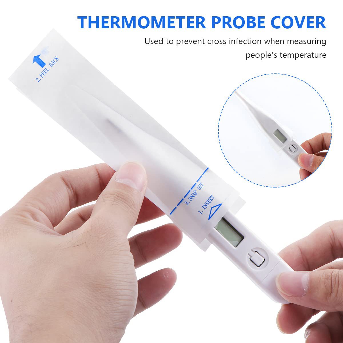 Electronic Thermometer Protective Cover Pet Disposable Mercury Thermometer Cover Anal Temperature Cover Anal Temperature Cover