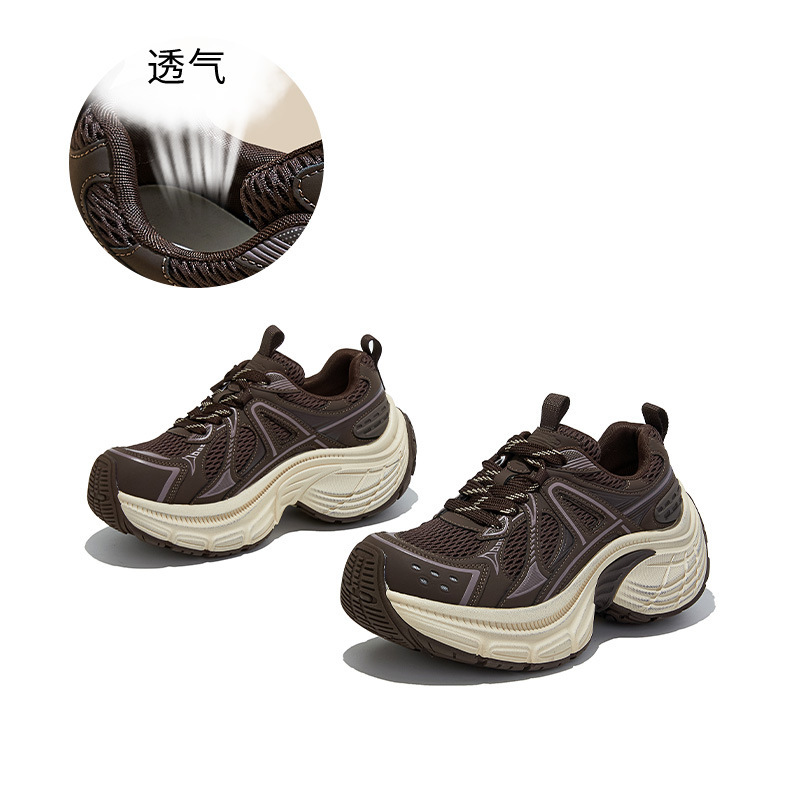 吸膜底新款老爹鞋女2025秋季厚底增高鞋女运动休闲鞋通勤百搭鞋子|undefined