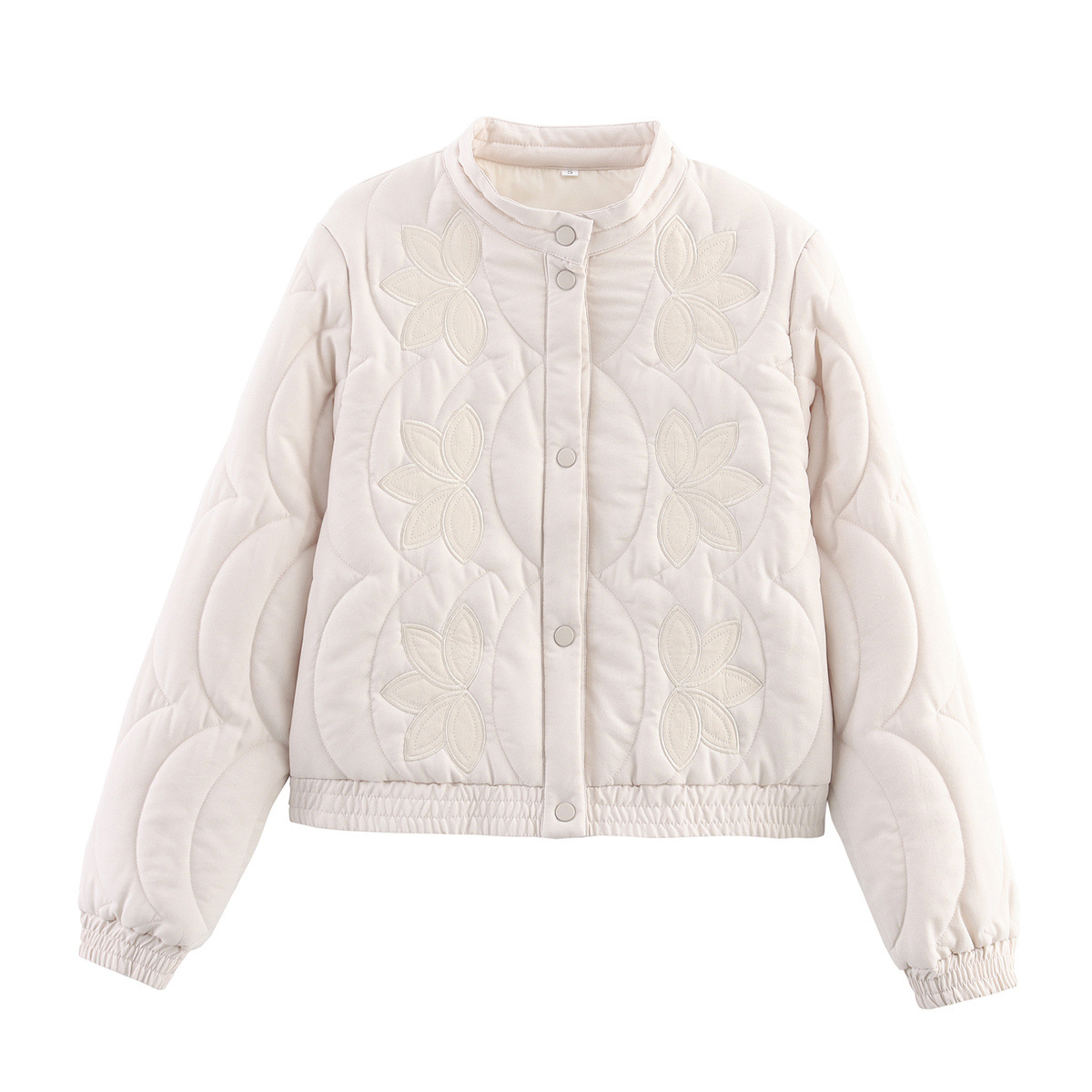 ZAZA hecho por sí mismo estilo europeo al por mayor ropa de mujer de moda temperamento de 5 colores posicionamiento de algodón bordado chaqueta de algodón image 6