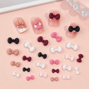 New Kt Cat Bow Nail Art Jewelry Large and Small Cartoon Hello Kitty Bow Tie Resin DIY Nail Decorations