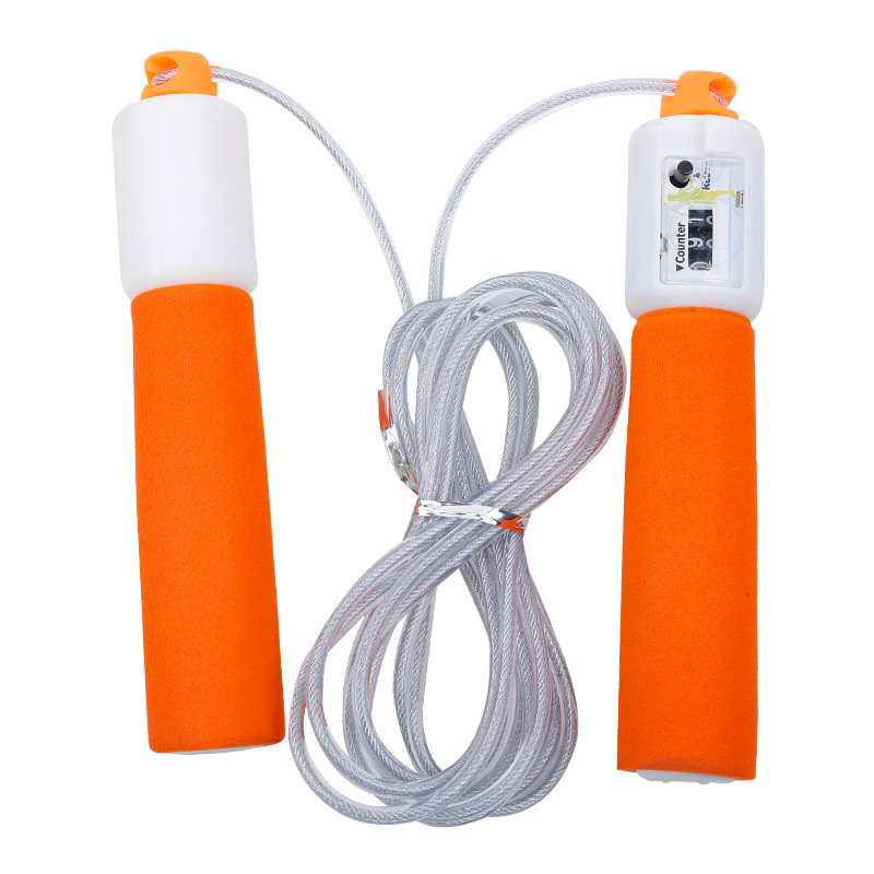 Gezhi 6138 Escuela Primaria estudiante saltar la cuerda PE profesor recomendar deportes al aire libre fitness esponja contando alambre de acero saltar la cuerda