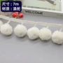 白色流苏毛绒包包大毛球