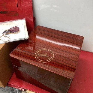 Omi Watch Box High-grade Watch Box Quartz Watch Box Mechanical Watch Storage Box Packaging Box Full Set Eggplant Home Watch Box