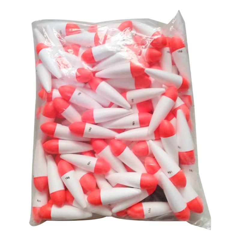 Cross-Border red and white floating EVA foam hard foaming medium-long long long-cast fish floating export floating buoyancy fish floating