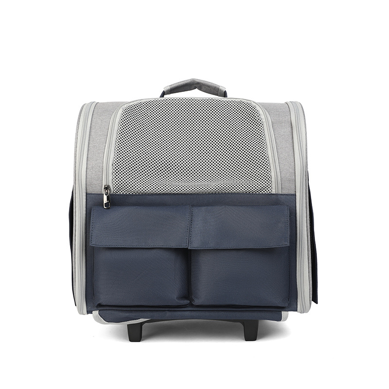 Tragbare Tragetasche, Trolley, atmungsaktiv, Hunderucksack, Haustier- und Katzenbedarf_voghion.com