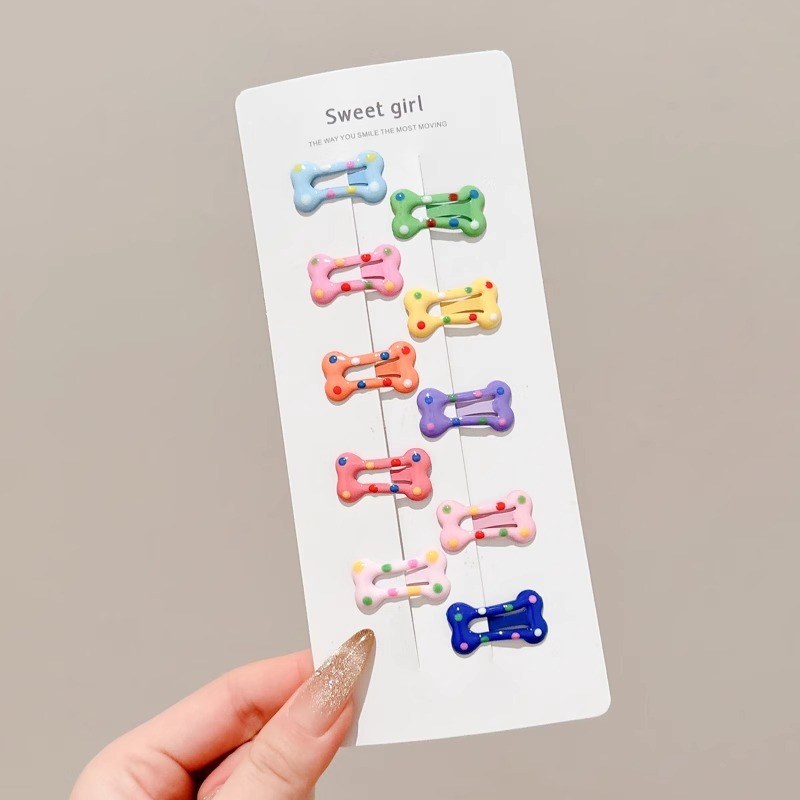 Pinza bb de color dopamina para niños cabello roto estrella de cinco puntas horquilla para niñas que no lastima el cabello, pinza para el cabello con flequillo para bebés, accesorios para el cabello lindos