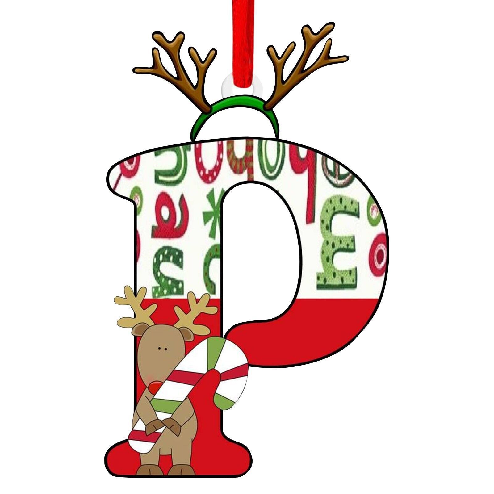Nuevo alfabeto inglés creativo transfronterizo acrílico plano árbol de Navidad decorativo regalo de decoración de fiesta image 21