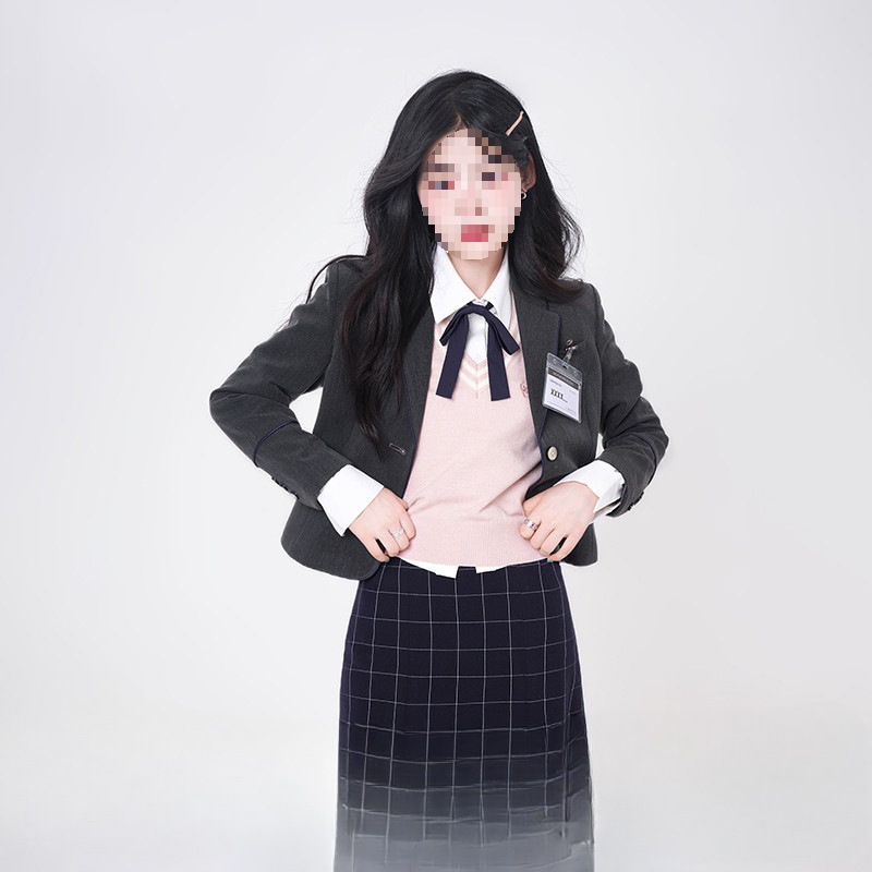 学院风套装jk制服西装女小个子春季女西服韩式粉色
