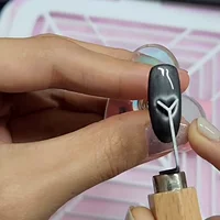Маникюрный магнит скрепка кошачий глаз всасывает железный камень проволока магнит инструмент любовь к ногтевому маникюру