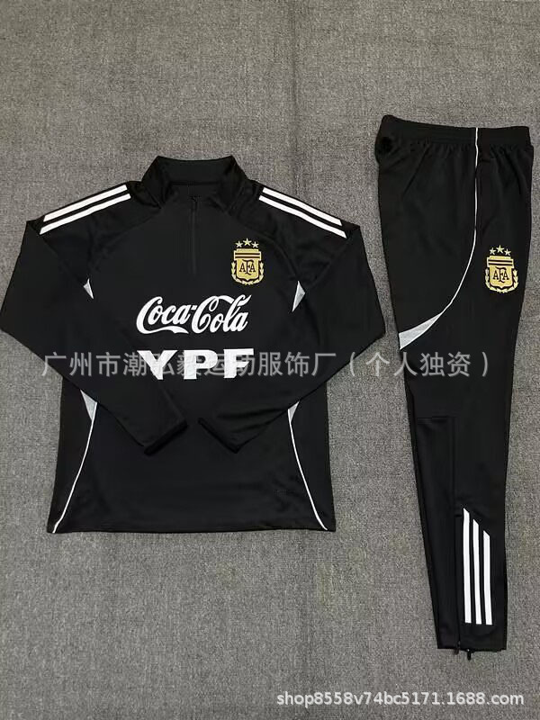 卸売サッカー長袖ハーフプルトレーニングスーツレアルマドリードバルセロナインテルミラノパリマイアミリバプールトレーニングスーツ|undefined