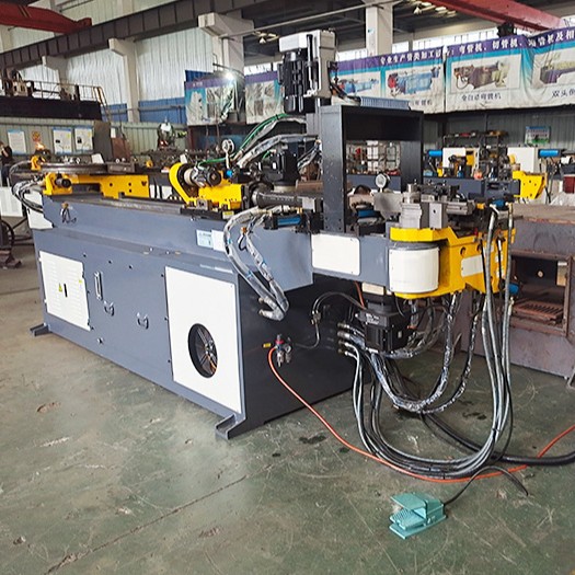 全自动款式弯管机圆管方管电动弯圆弧38CNC-3A-1S弯管冲孔一体E18