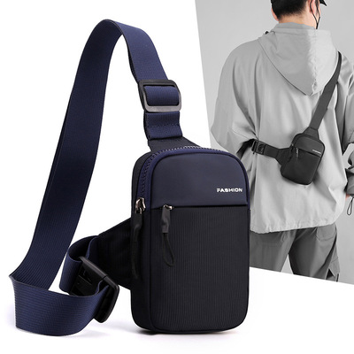 Chest pack motion Inclined shoulder bag capacity multi-function One shoulder knapsack run mobile phone Waist pack leisure time Oblique package