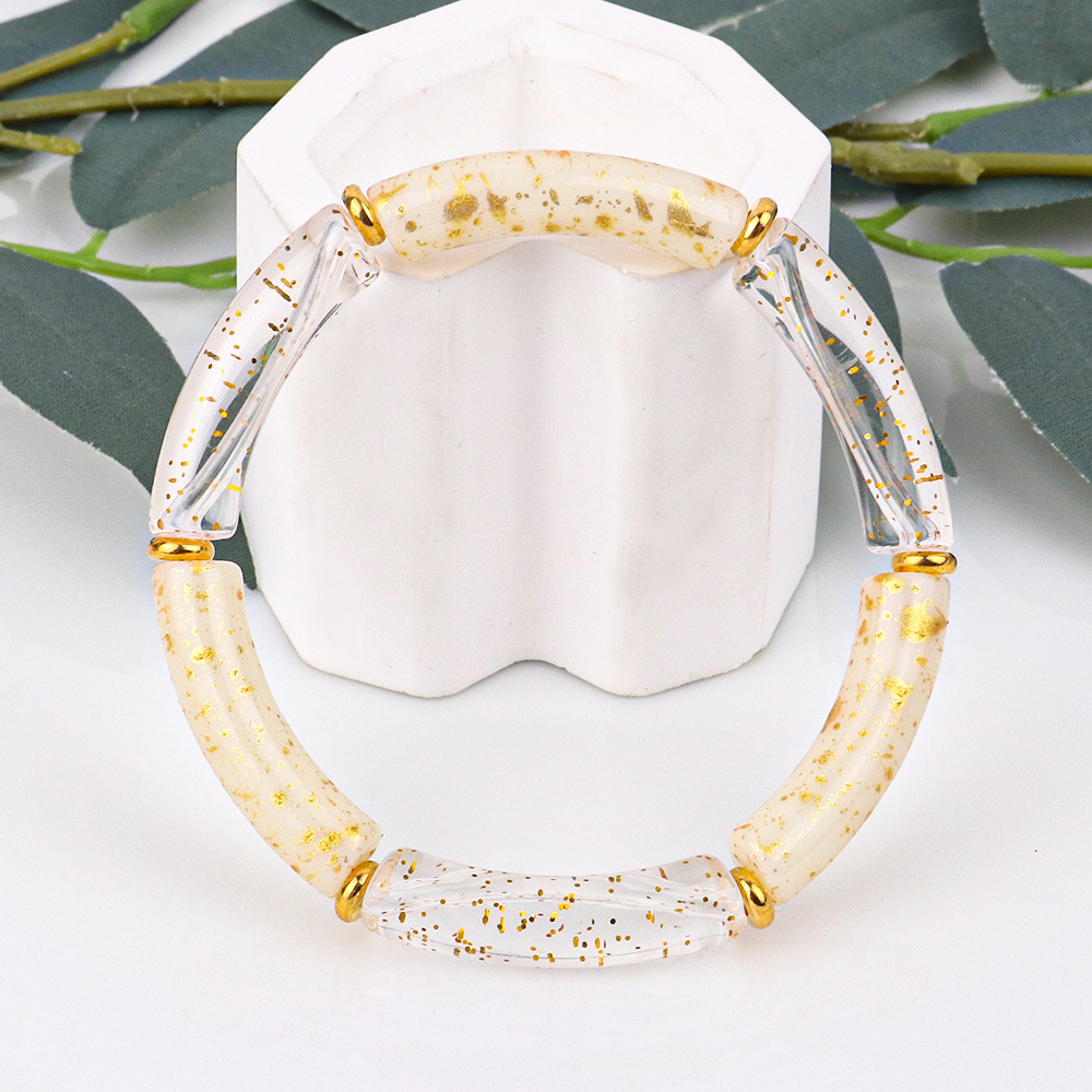 Fashion Round Arylic Plating Womenu0027S Bangle 1 Piece