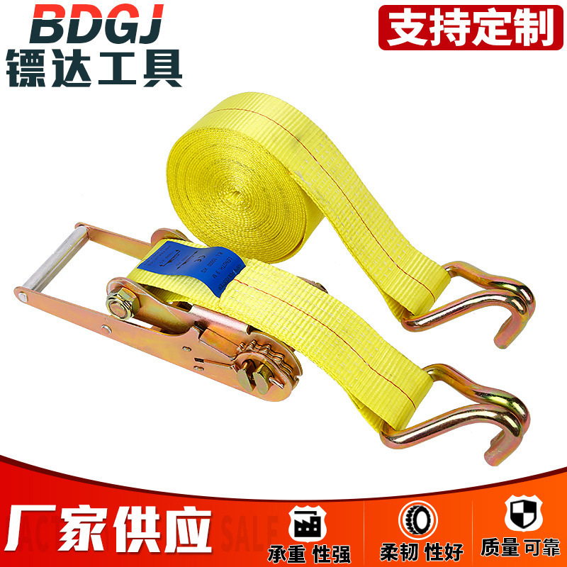 紧绳器收紧器多规格棘轮捆绑带 双钩货物拉紧器小3寸货车拉紧器