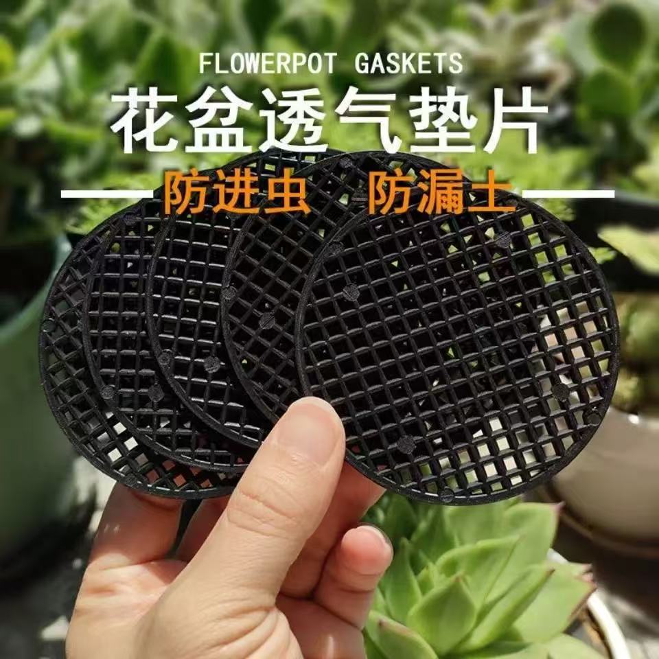 A prueba de fugas suelo de malla inferior maceta junta al por mayor suculenta cojín Cuenca neta de plástico redondo colador de malla transpirable fabricante