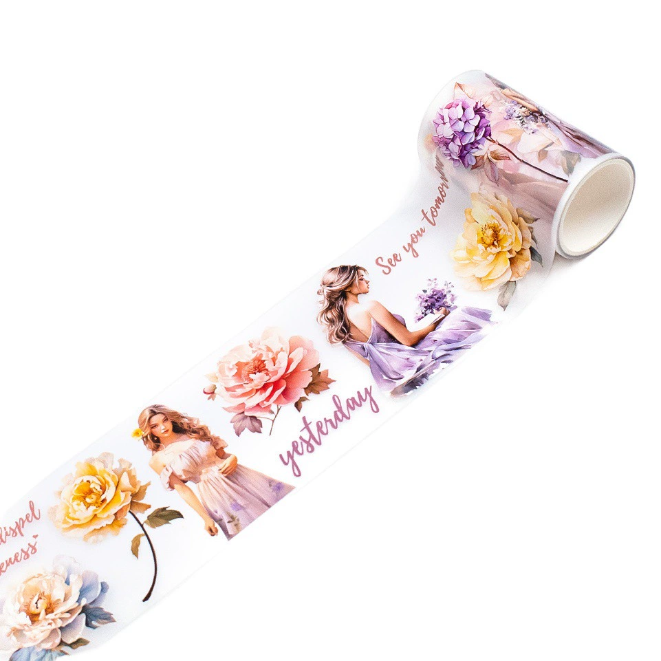 Трансграничный популярный легкий Ретро-персонаж Журнал лента цветок Журнал для домашних животных пейзаж сделай сам материал коллажа свежий Журнал