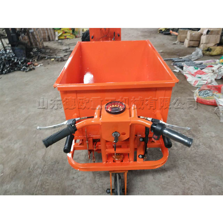 电动工地手推车 家用养殖场小型翻斗车 手掀自卸式搬运灰斗车