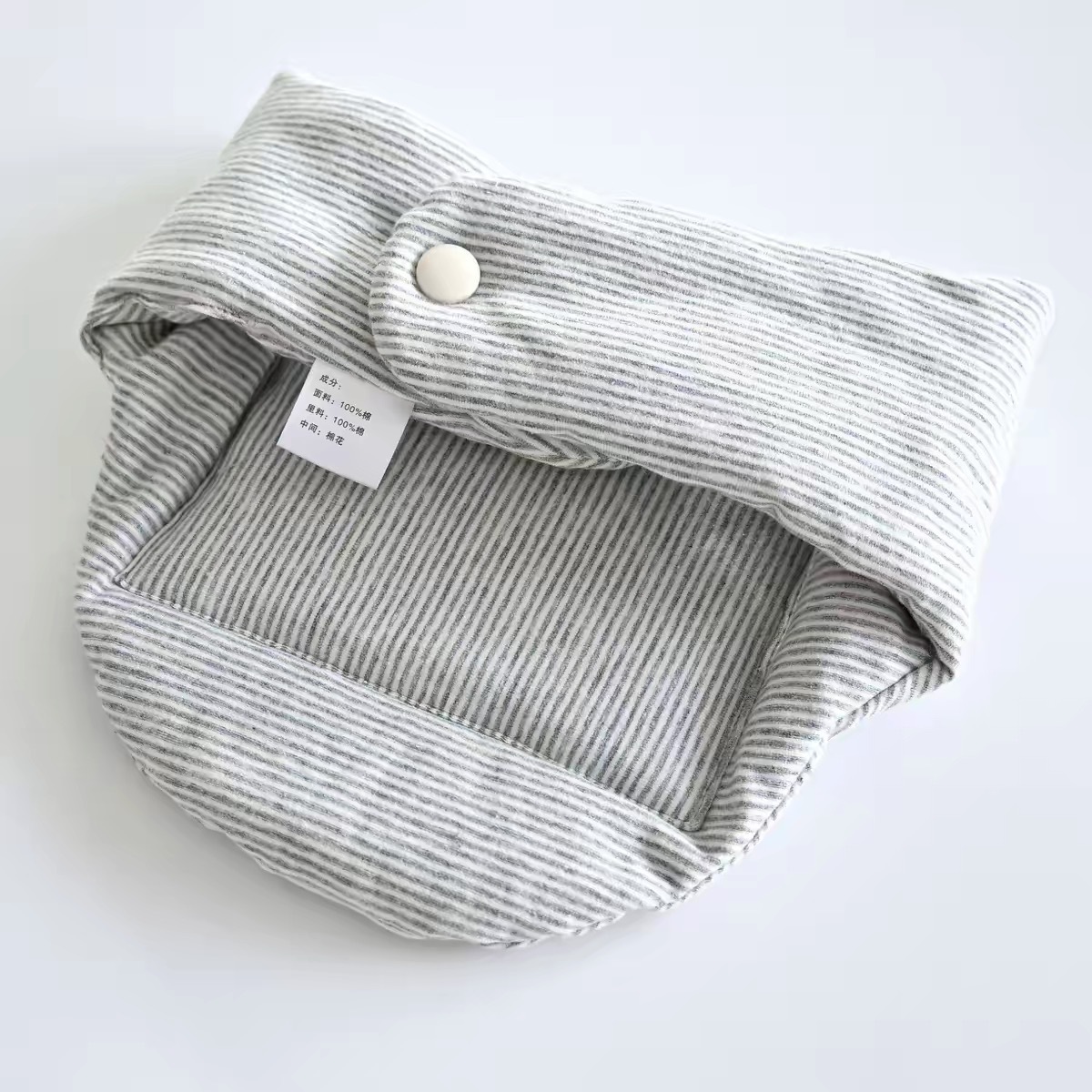 Pure Cotton Thickened Neck Warmer with Pockets, a Neck Protection Device That Keeps the Neck Warm in Air-Conditioned Rooms, a Small Shawl