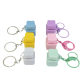 Small Square Decompression Round Key Keychain Pendant Decompression Test Shaft Six-color Decompression Key Toys Can Add Lights