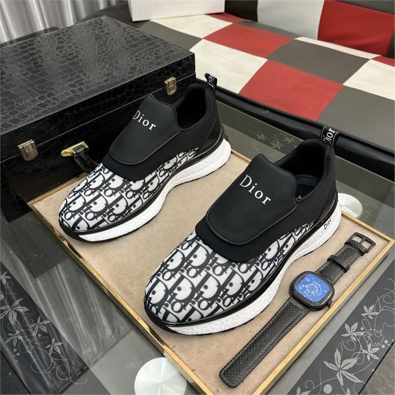 1:1 original label, original box, high-end, thick-soled, durable, genuine leather, suede patchwork, slip-on loafers, breathable casual shoes