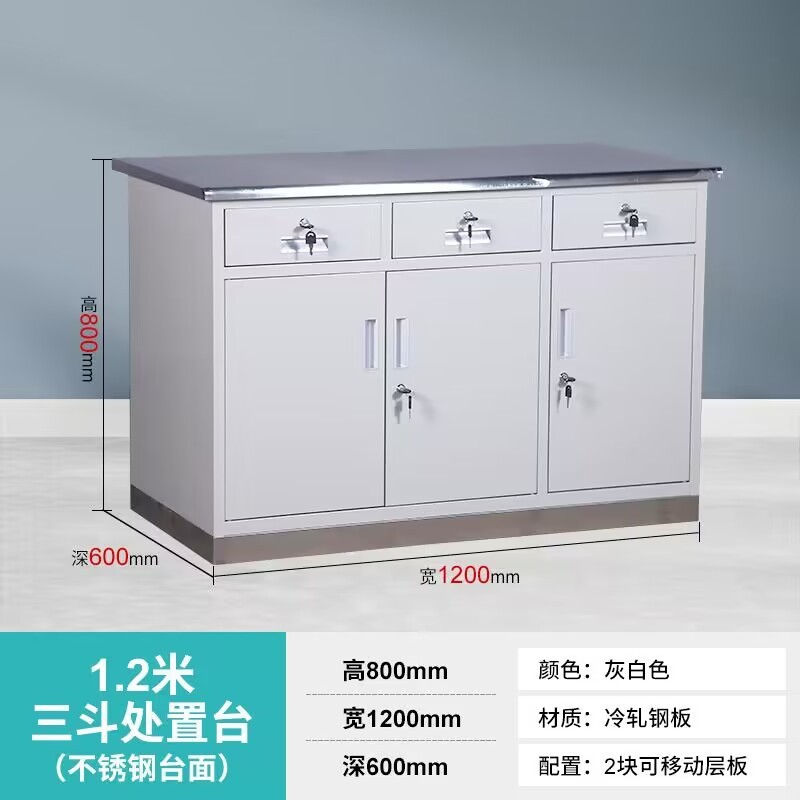 西洋薬箱ステンレス無菌器械箱治療室の処置台を改造して病院を厚くして診療所を厚くします。|undefined