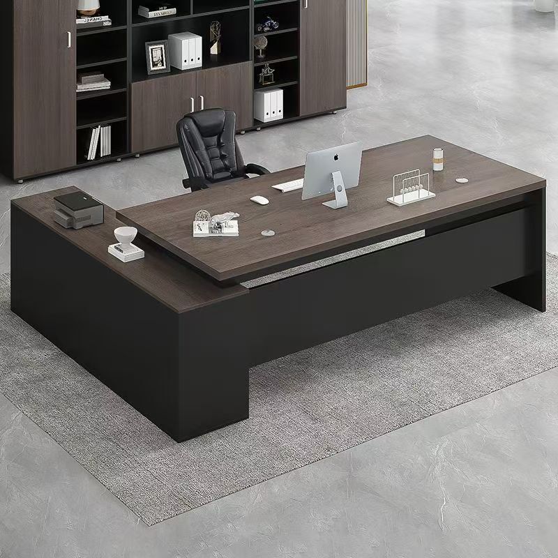 Office Desk and Chair Set, Office Computer Desk, Simple Modern Small Single-Person Desk, Light Luxury High-End Executive Desk