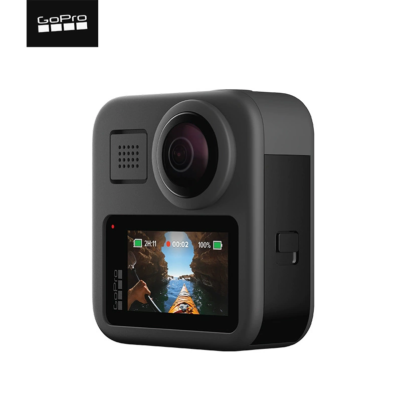 Панорамная экшн-камера GoPro MAX для спорта, дайвинга, мотоцикла и лыж, водонепроницаемая, антишок, с HD-цветным экраном VLOG