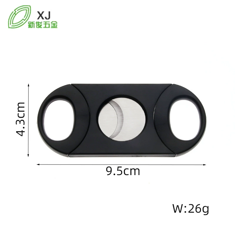 Завод в наличии оптом пластик из нержавеющей стали с двойным лезвием ножницы для сигар портативный сигарный резак простые сигарные ножницы